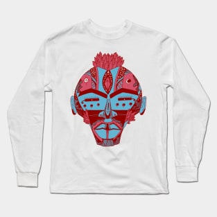 Pastel Tones African Mask 4 Long Sleeve T-Shirt